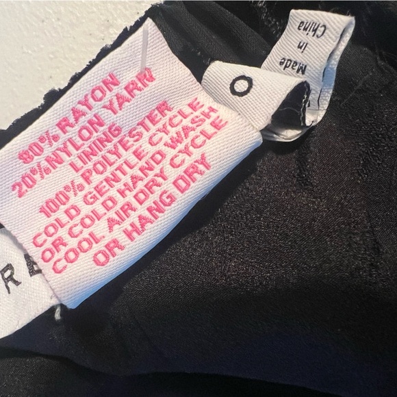 Gretchen Scott Leaf Burnout Velvet Palazzo Pants Sheer Pull On Ankle Black XXS - Picture 7 of 14